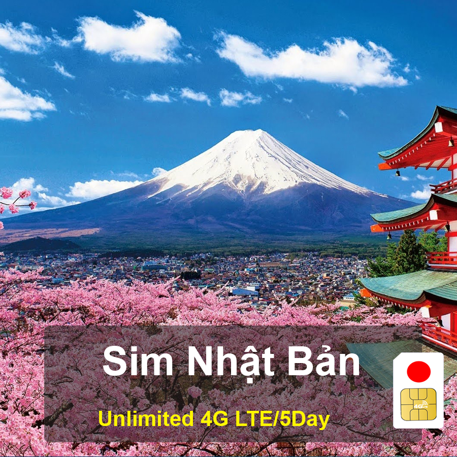 Sim Nhật Bản 10GB/10 ngày - Sim Du Lịch Quốc tế