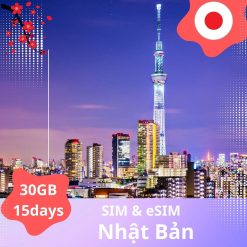 Sim 4G Nhật Bản 8-10 ngày 80GB 2 291
